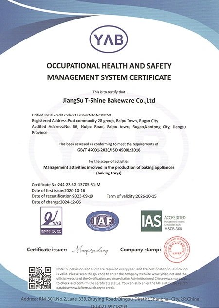 OHSMS Certificate
